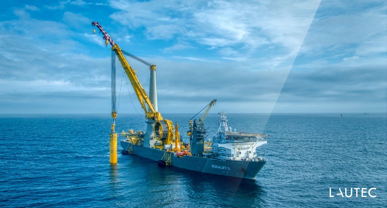 Boskalis vessel for offshore wind farm turbine installation